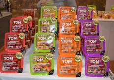 TOMZ tomatoes on display at NatureFresh Farms. The company also show offered a virtual reality tour of its bell pepper production and tomato and harvest. It's an educational tool to show the story behind the pepper and the tomato.